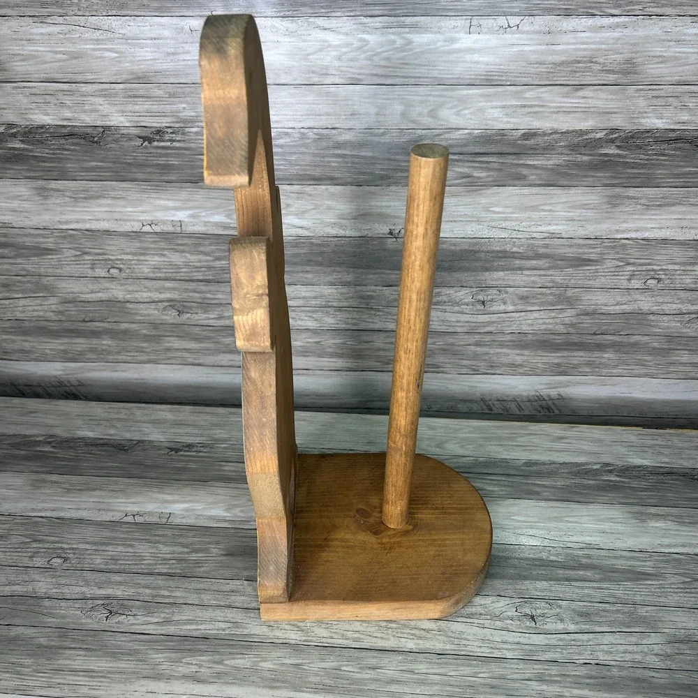 Wooden Goose Paper Towel Holder‎ Country Rustic Cottage Granny Kitschy Vintage
